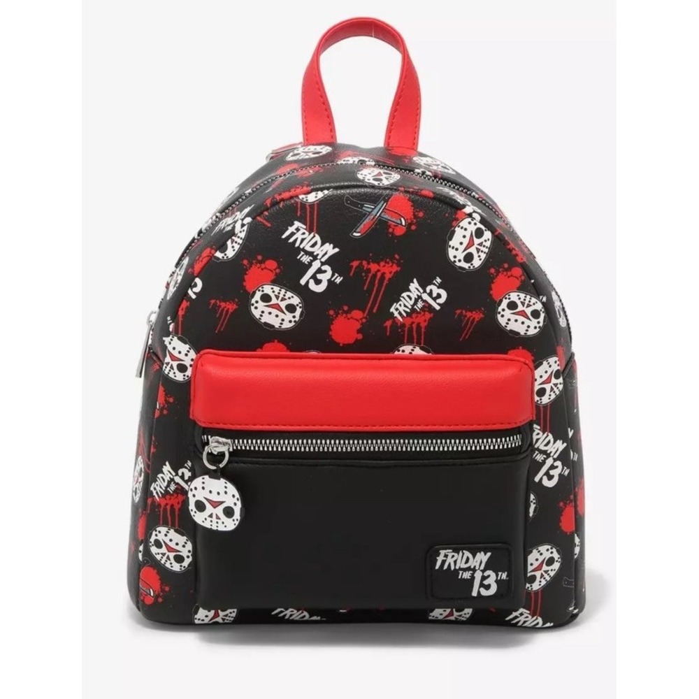 Friday The 13th Chibi Jason Mask Mini Backpack Bag AOP ICONS NEW